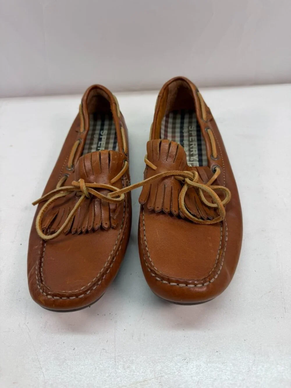 Sperry Top-Sider Men’s Leather kiltie Slip-On Loafer Brown 10.5M 10282590
